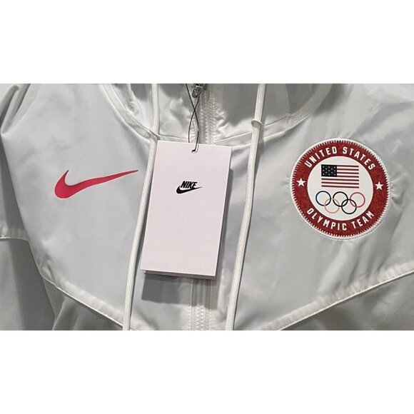 Nike USA Olympic Team Windrunner Training Jacket White Women's Size Small NWT - Picture 7 of 8